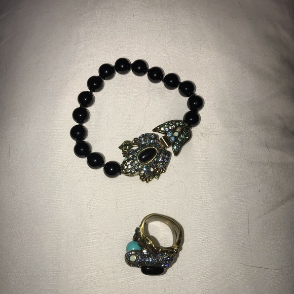 Heidi Daus Bracelet & Ring Frog. - Picture 2 of 6
